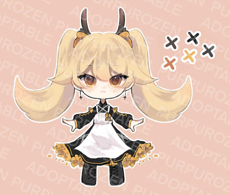 Adoptable 1 +extra chibi art // NOT FOR SALE YET